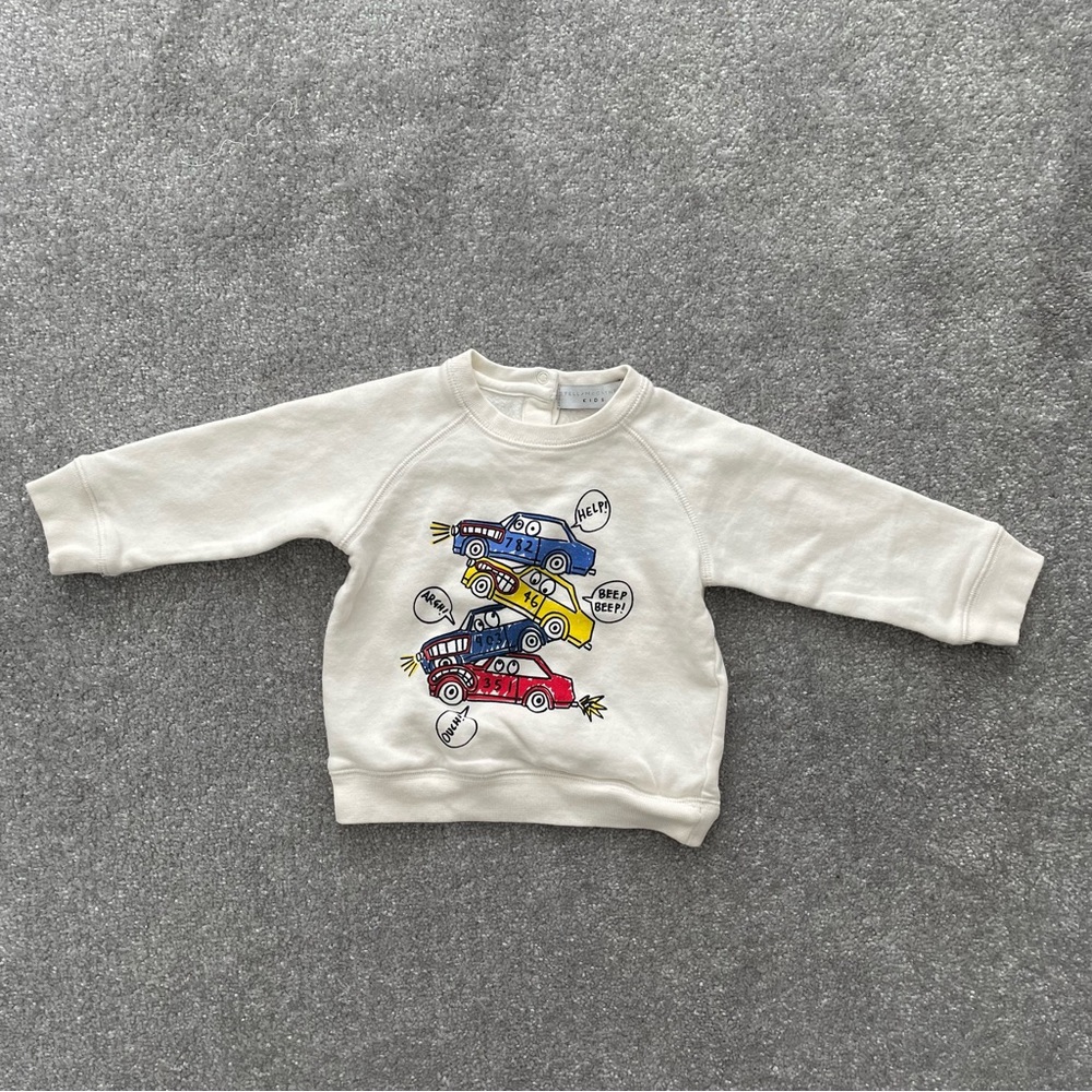 STELLA McCARTNEY KIDS Sweater with Cars Print 9m